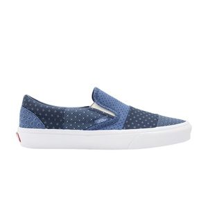 Vans Classic Slip-On Tie Print Patchwork True Navy/True White mens